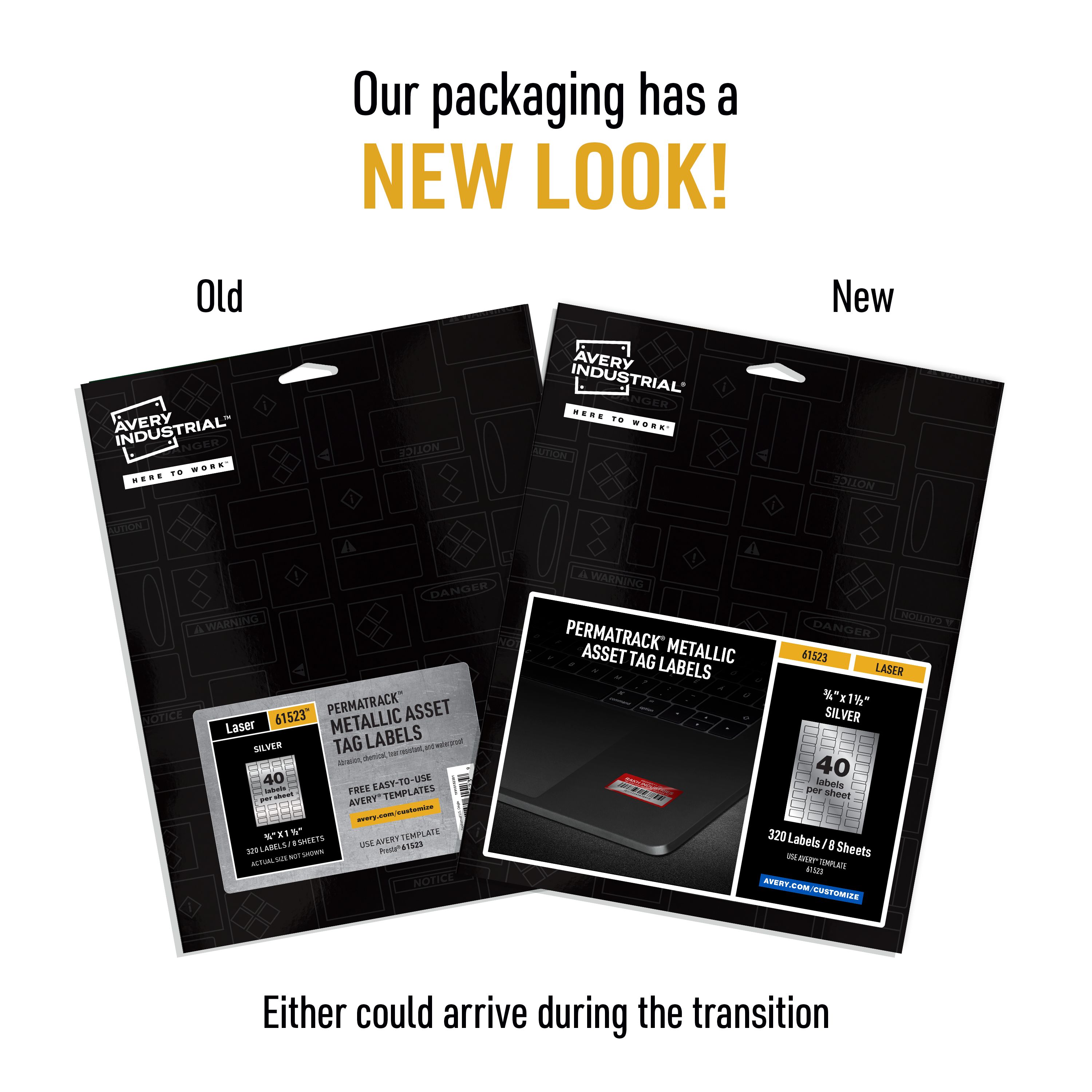 Avery® PermaTrack® Metallic Asset Tag Labels 61523 | Avery